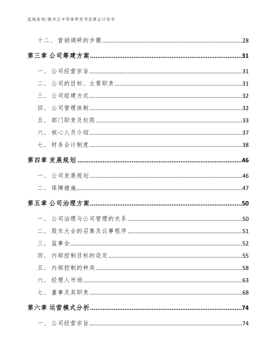 滁州泛半导体研发项目商业计划书_范文模板_第2页