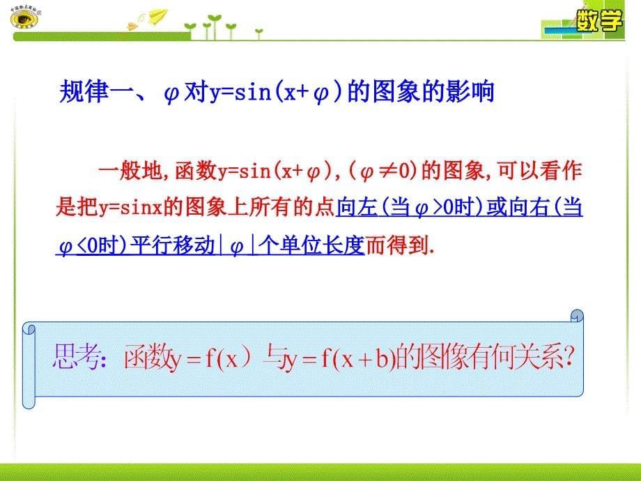 1.5函数y=Asinwxφ的图象二_第5页