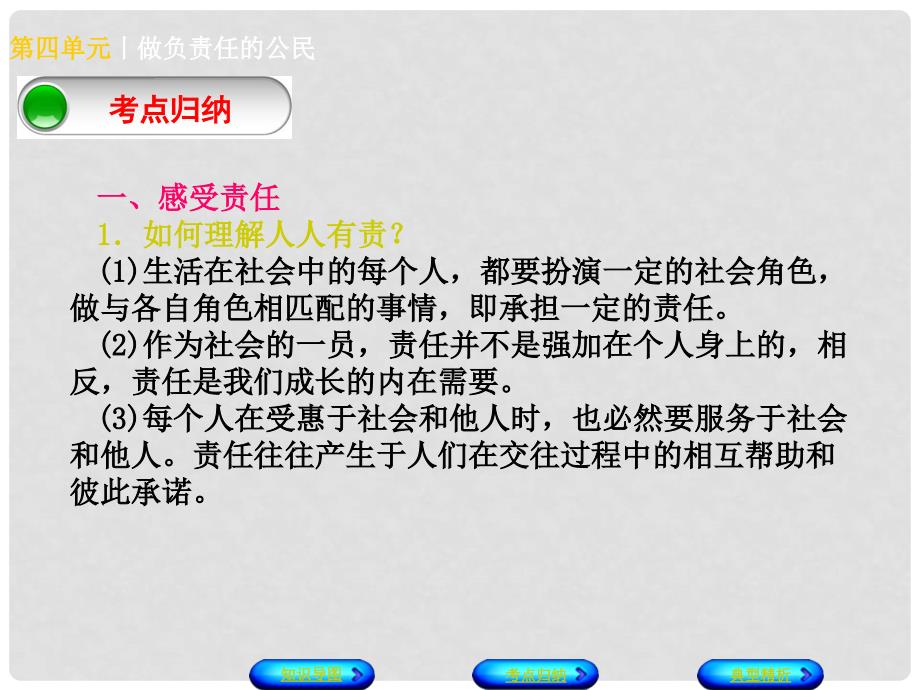 中考政治 八上 第四单元 做负责任的公民知识梳理课件_第3页