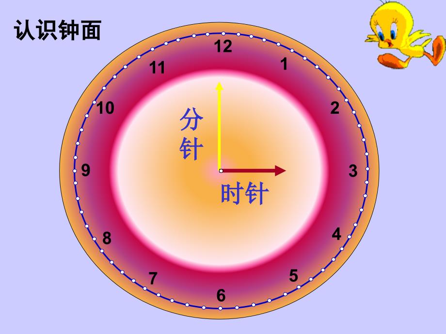 人教版小学一年级数学上册《认识钟表》第一课时课件_第3页