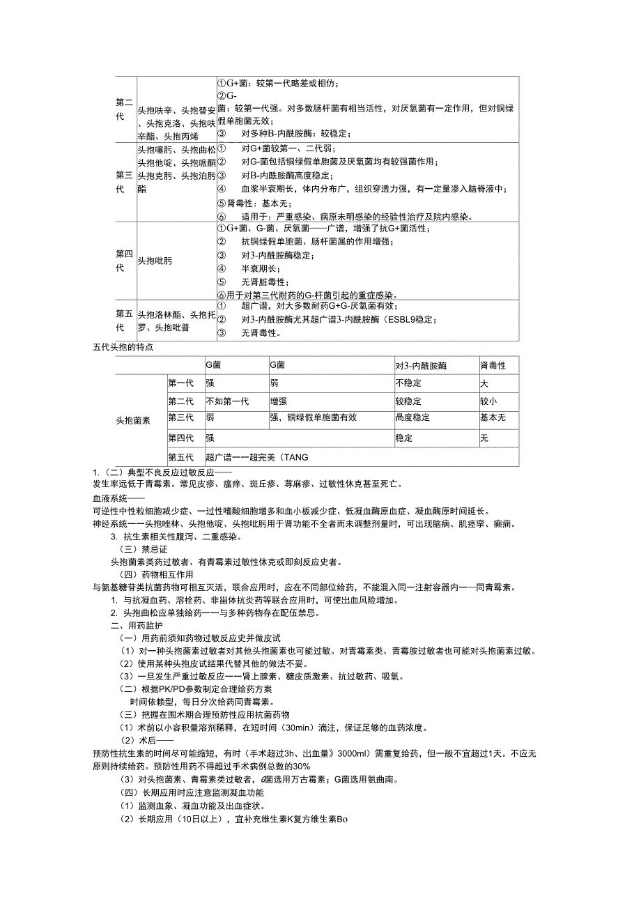 抗生素讲义笔记_第4页