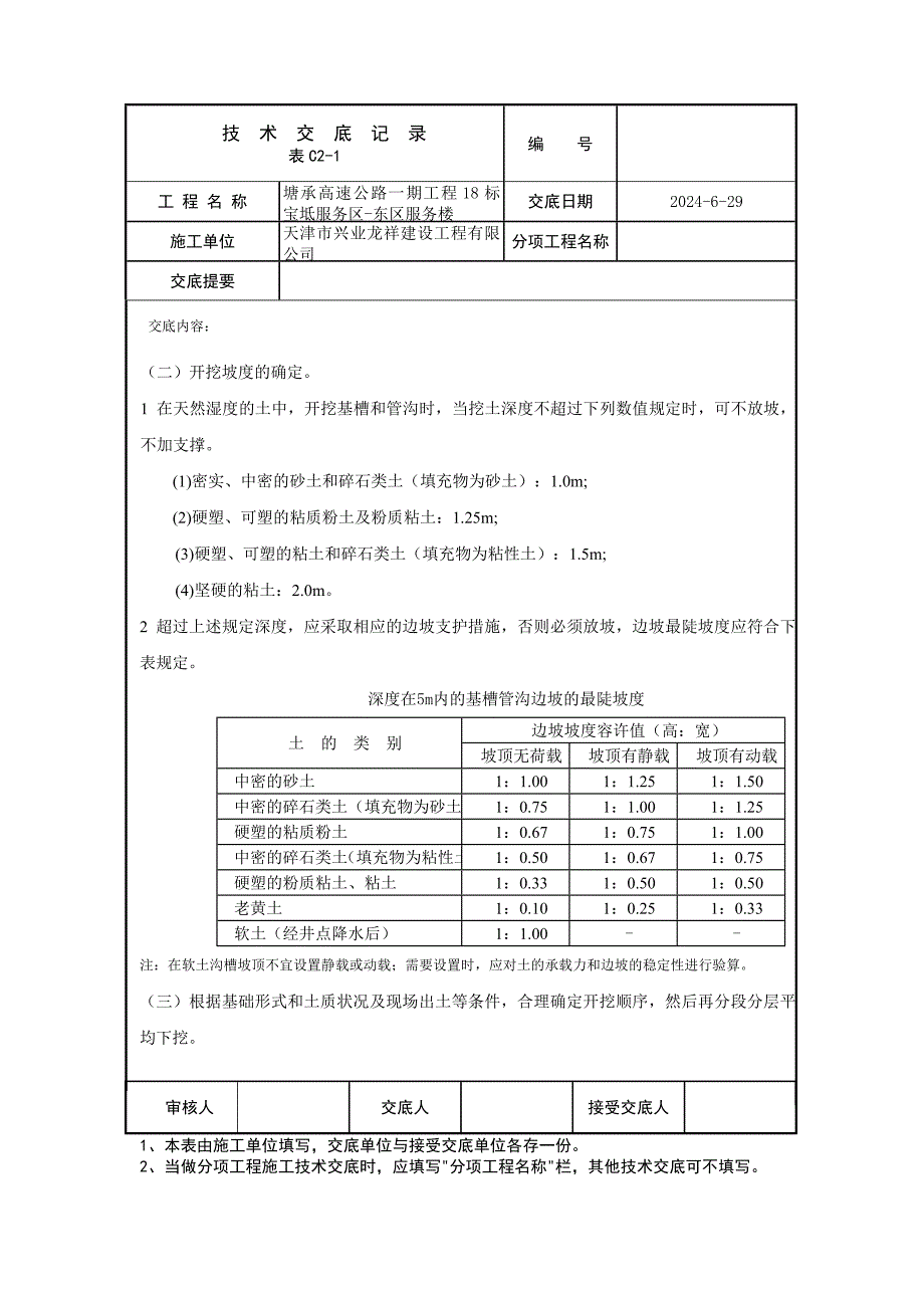 人工挖土技术交底.doc_第2页