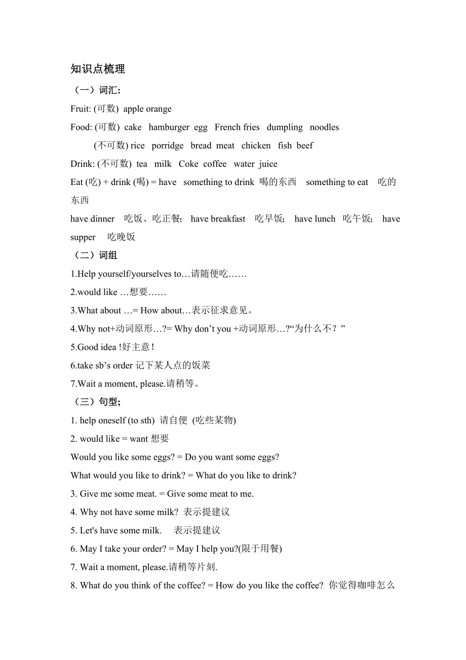 仁爱英语七年级上册Unit3topic3知识点讲解及随堂练习_第1页