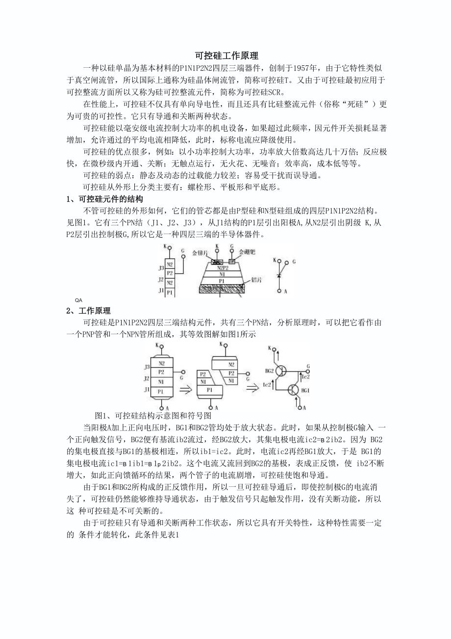 可控硅工作原理_第1页