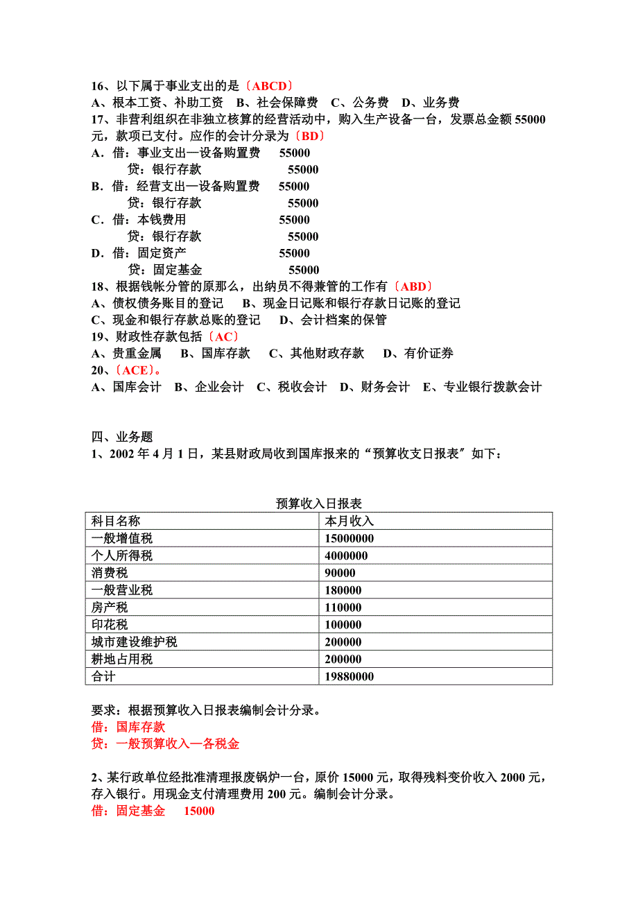 《政府与非营利组织会计》复习资料_第4页