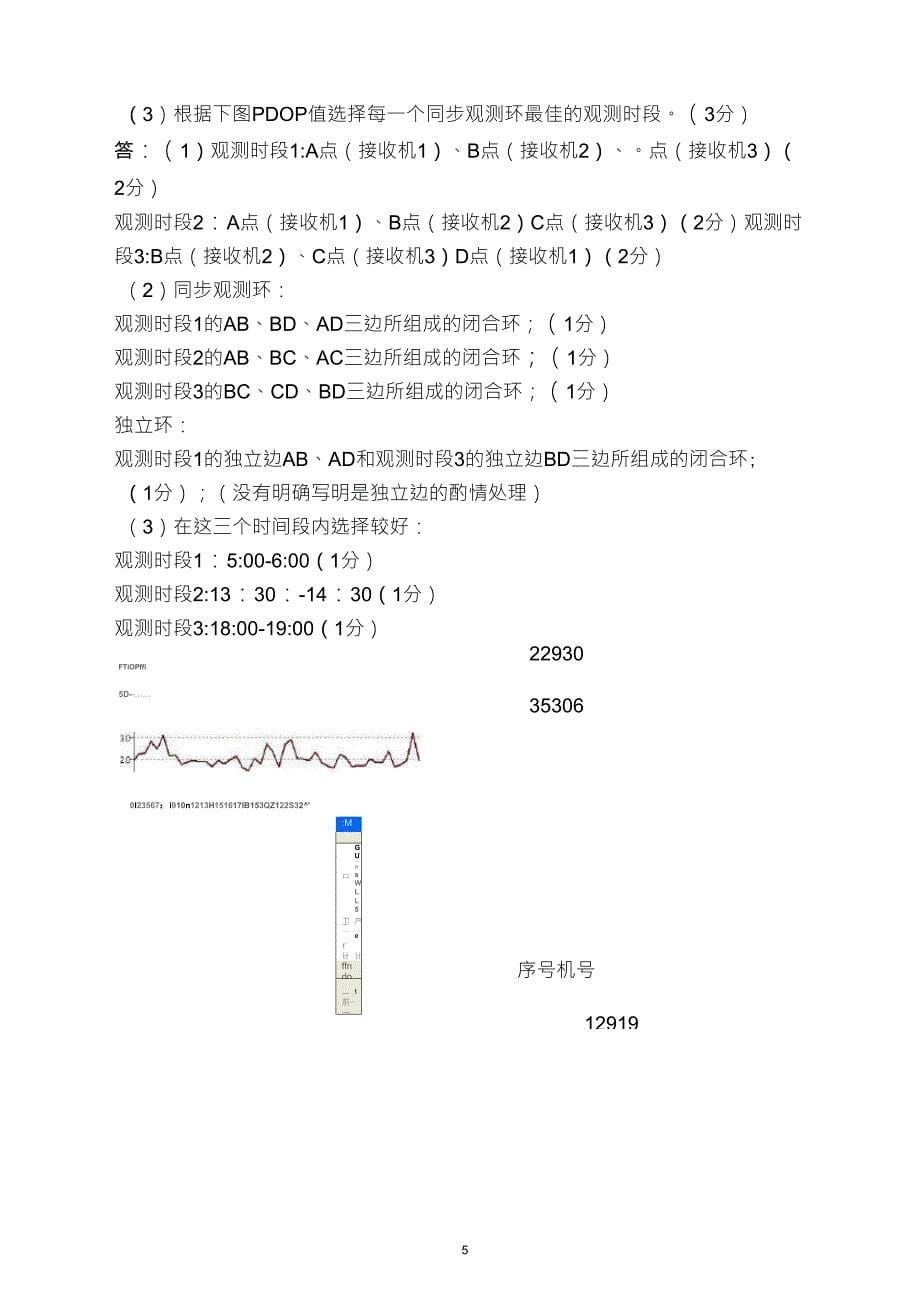 GPS原理与应用复习试题_第5页