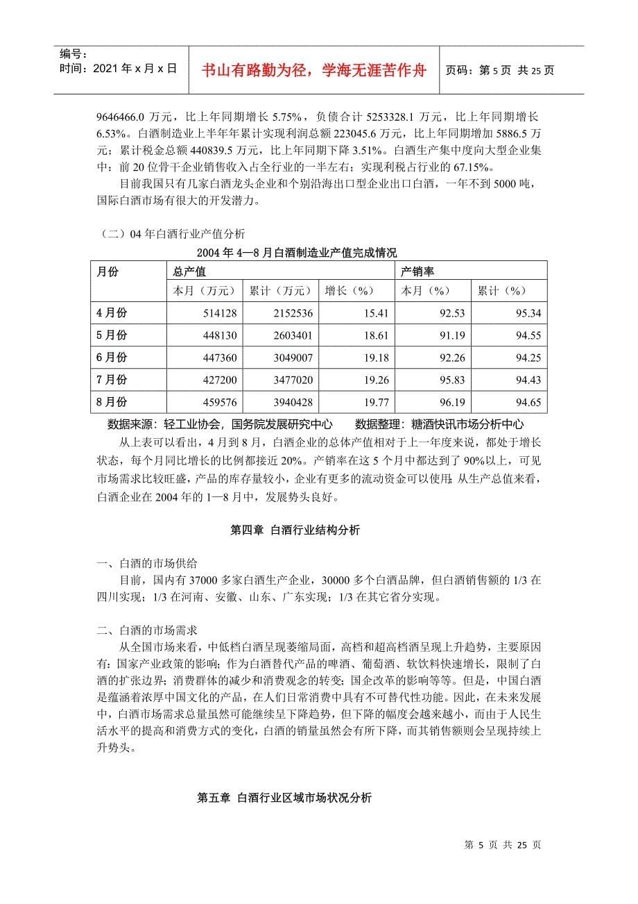 某年度中国白酒行业年度报告_第5页