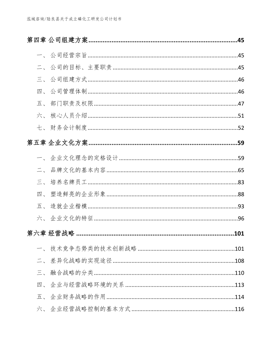 陆良县关于成立磷化工研发公司计划书范文参考_第2页