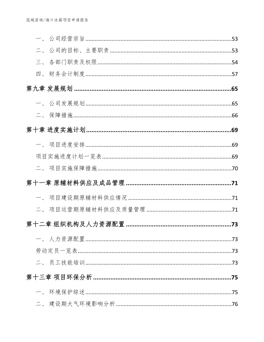 海口冰箱项目申请报告（参考模板）_第4页