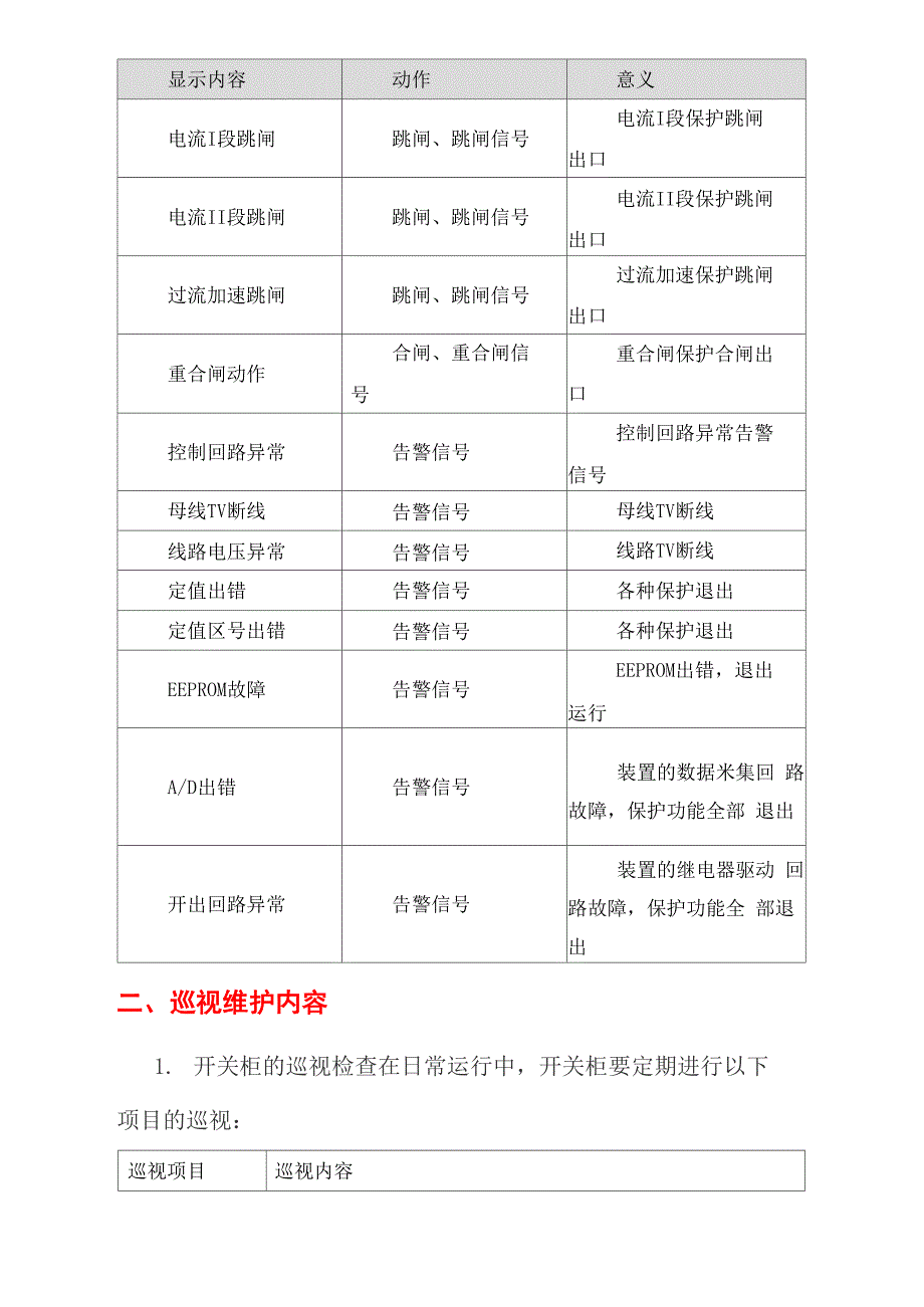 10kV开关柜的保护配置、巡视维护内容、异常及故障处理_第4页