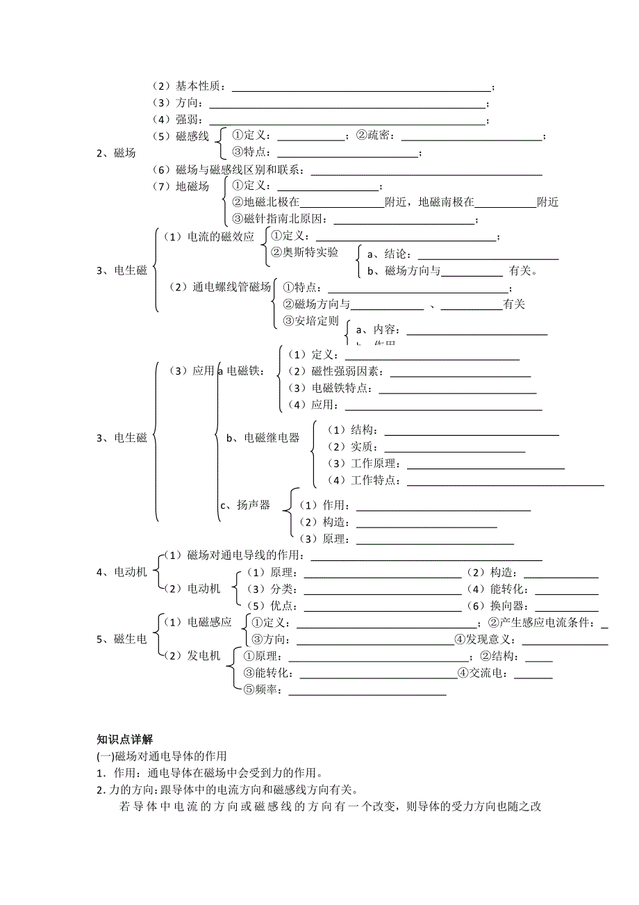 电动机和发动机复习导学案ok_第2页