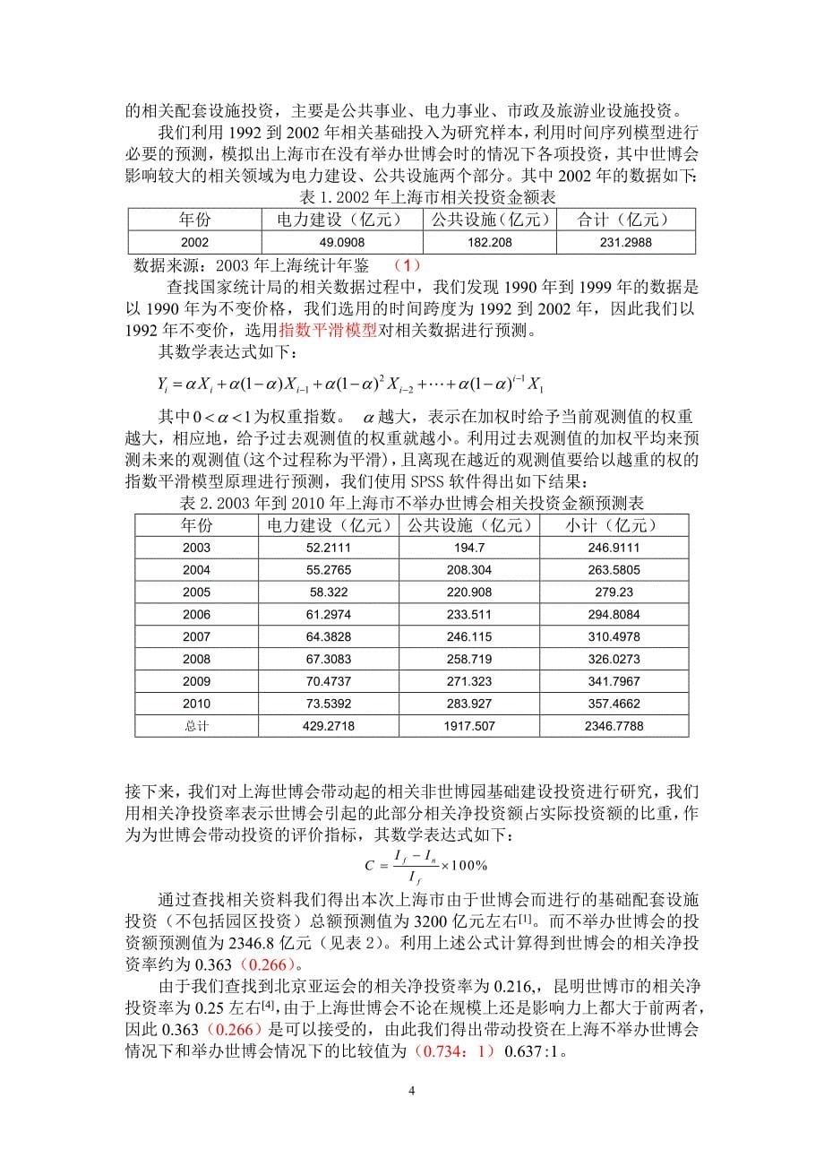 上海世博会对上海城市竞争力影响的评估模型_第5页