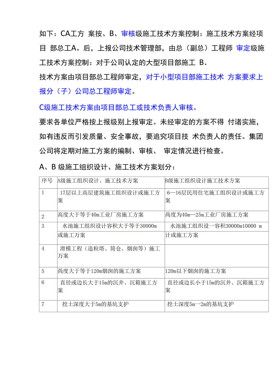 ABC级施工组织设计施工技术方案划分_第2页