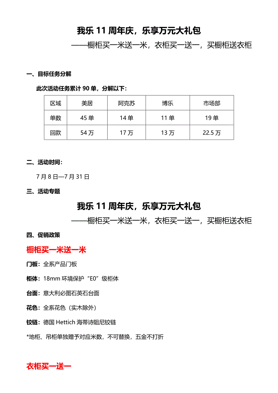 我乐橱柜促销专项方案.doc_第1页