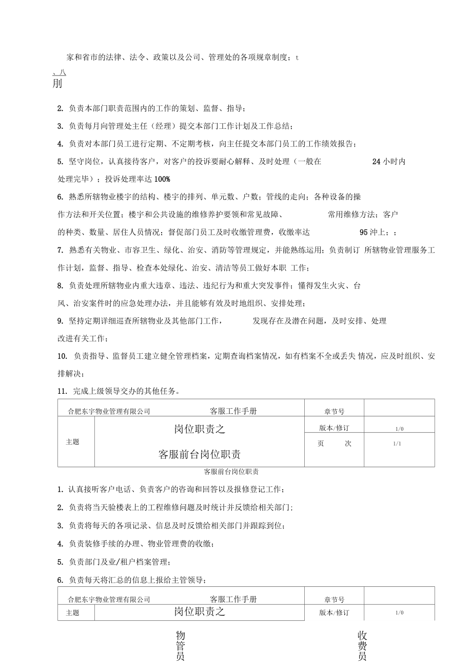 物业管理公司客服中心工作手册新编_第4页