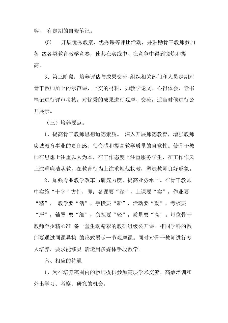 骨干教师培训方案2篇_第5页