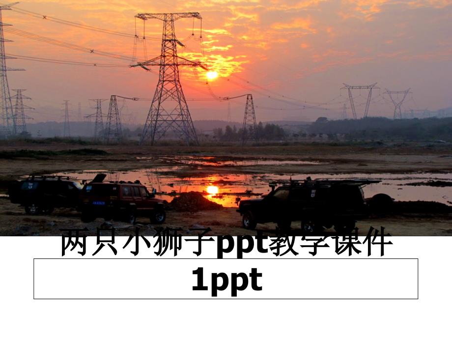 两只小狮子ppt教学课件1ppt_第1页