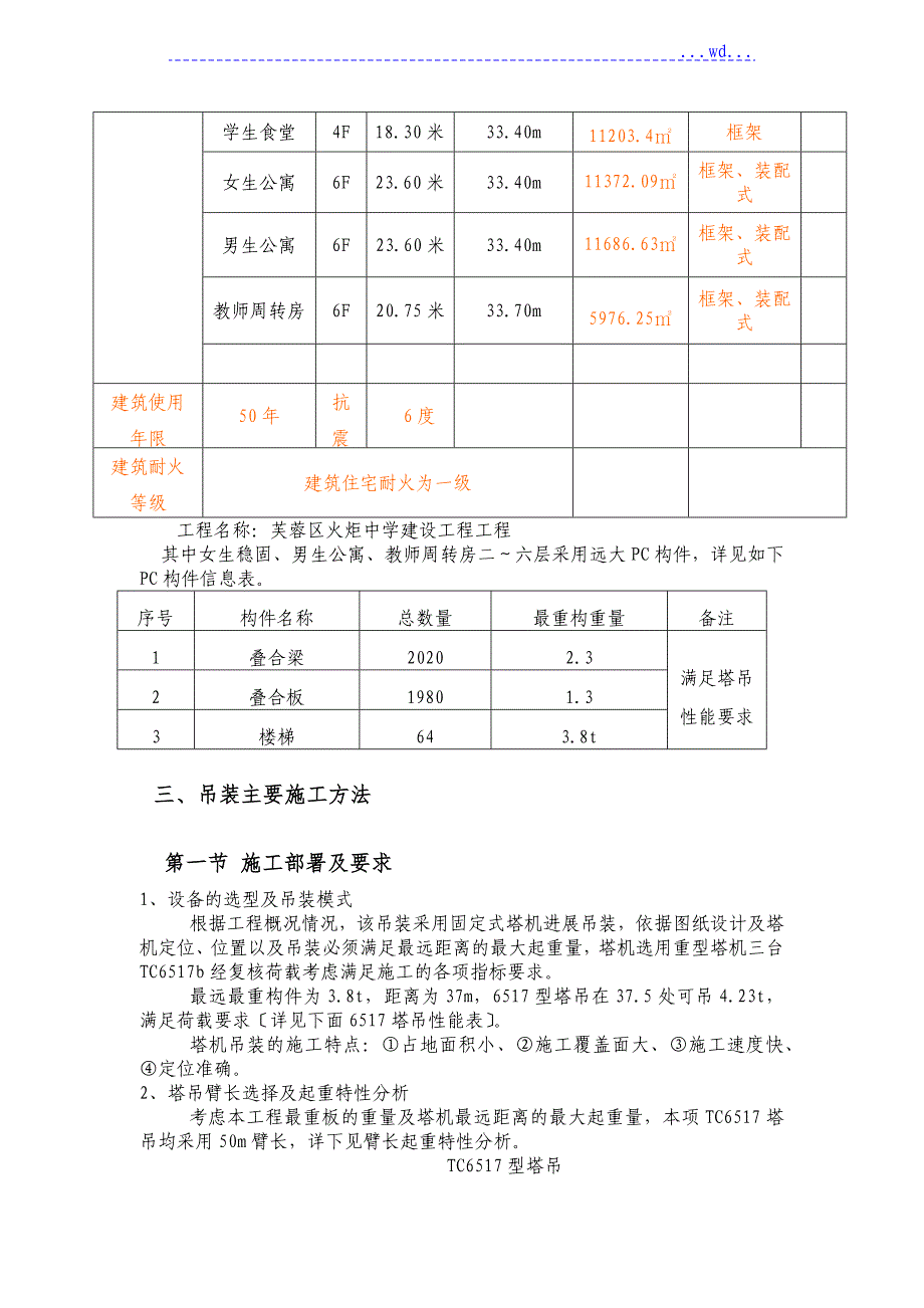 装配式结构吊装施工组织方案_第3页