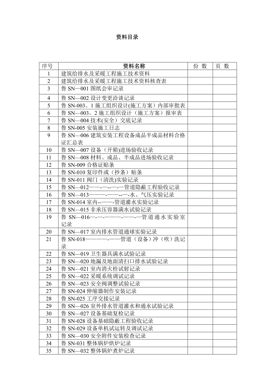 安装工程施工技术及质量验收资料_第2页