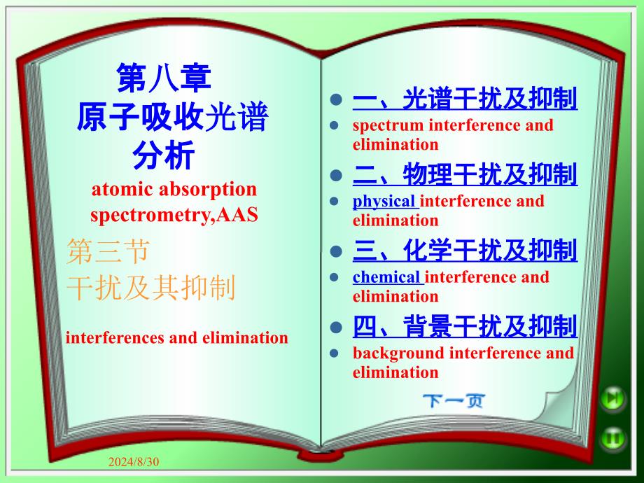 第八章原子吸收光谱分析_第1页