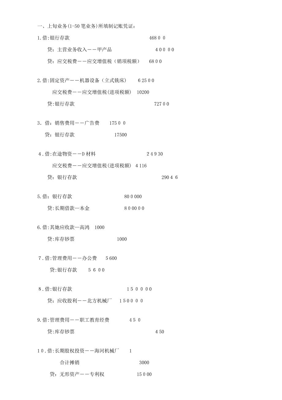 会计模拟实验第四版答案-给开放学员_第1页