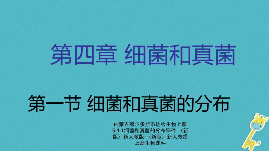 最新内蒙古鄂尔多斯市达级生物上册5.4.1细菌和真菌的分布课件新版新人教版新版新人教级上册生物课件_第1页