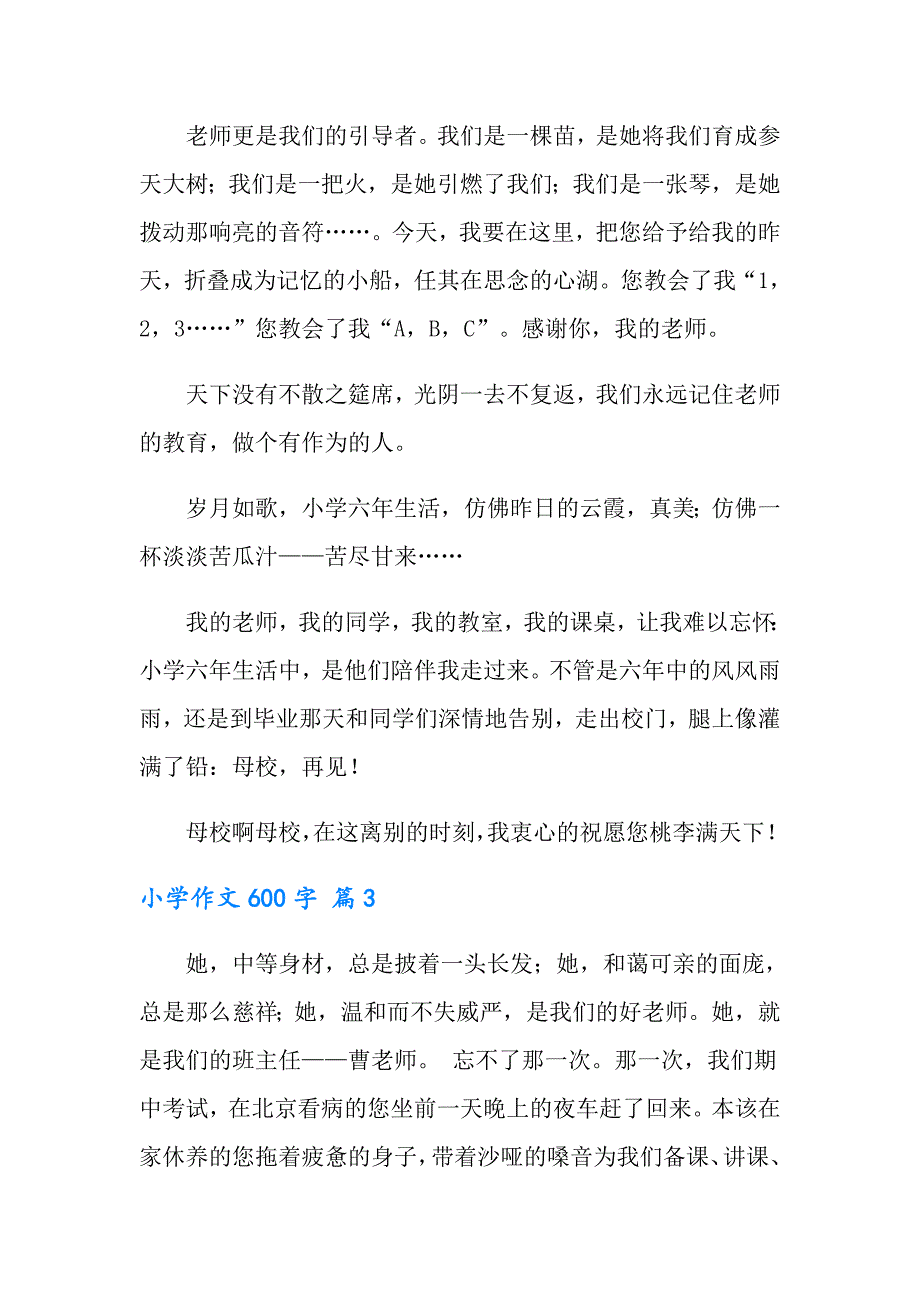 2022年实用的小学作文600字集锦十篇_第4页