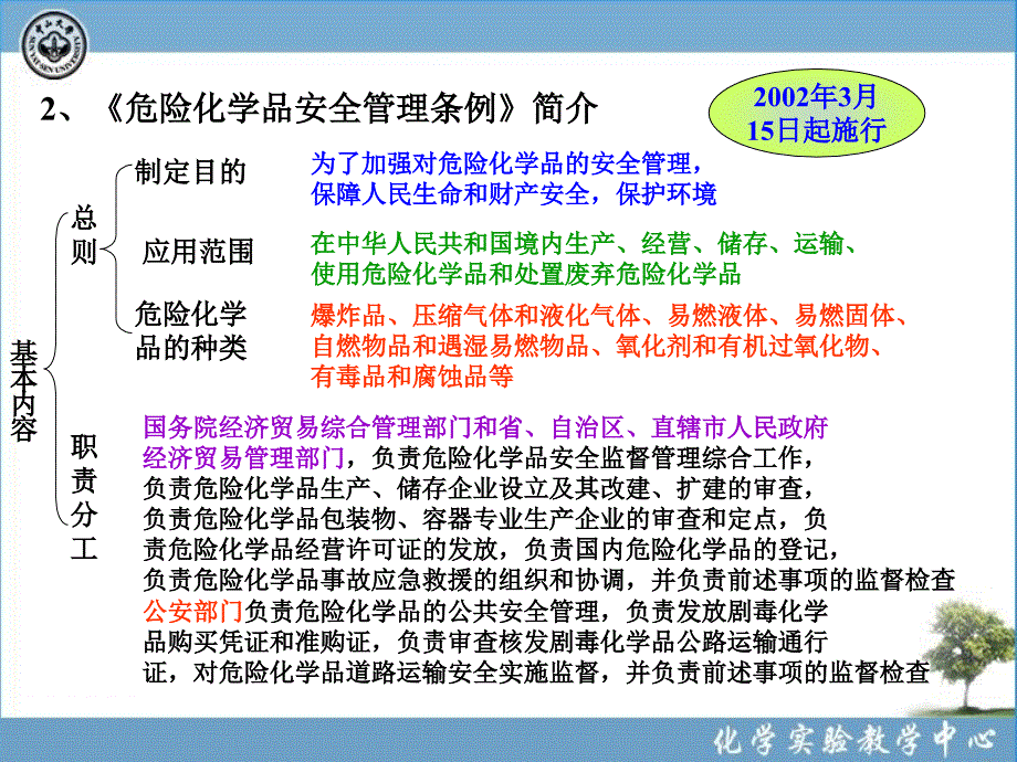 最新：化学实验室安全8危险化学品与化学事故应急救援文档资料_第3页