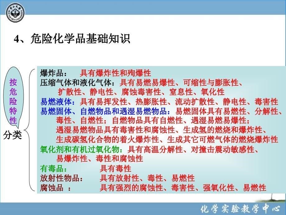 最新：化学实验室安全8危险化学品与化学事故应急救援文档资料_第5页