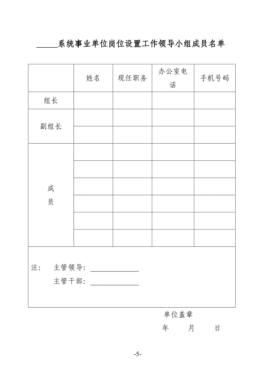 医院单位岗位设置方案_第5页