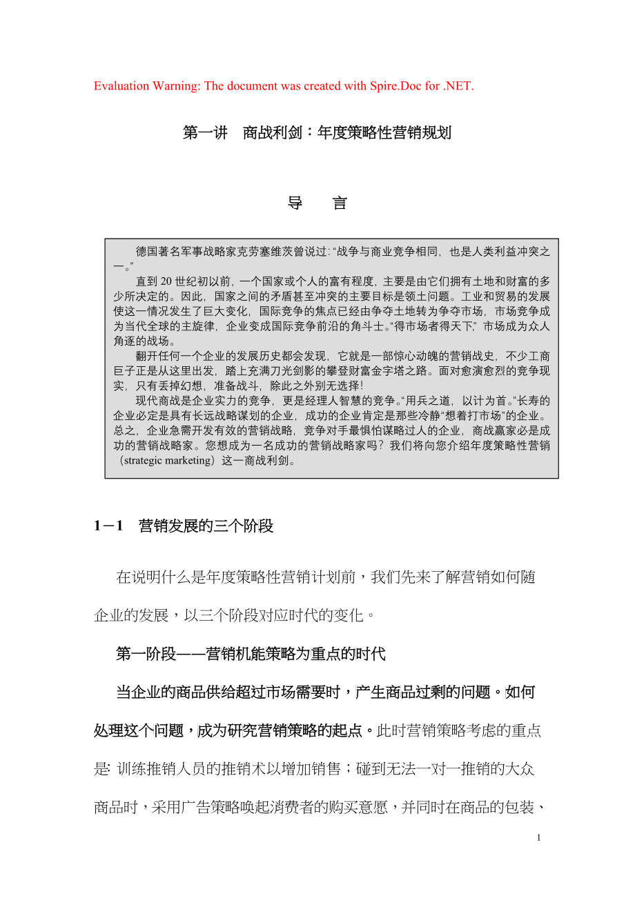 年度策略性营销规划_第1页