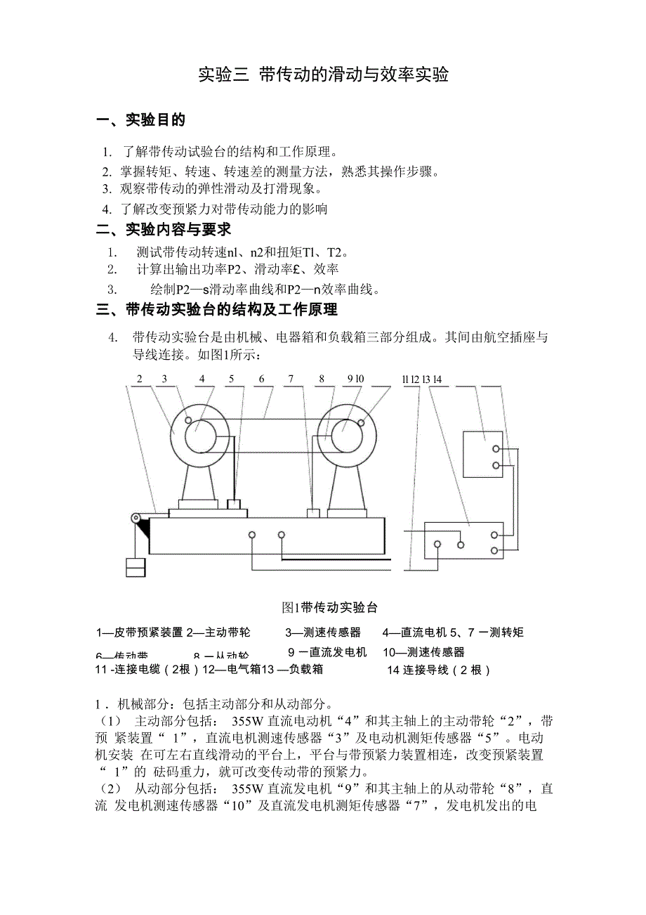 带传动的滑动与效率试验_第1页