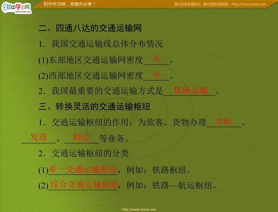 第一节逐步完善的交通运输网_第3页