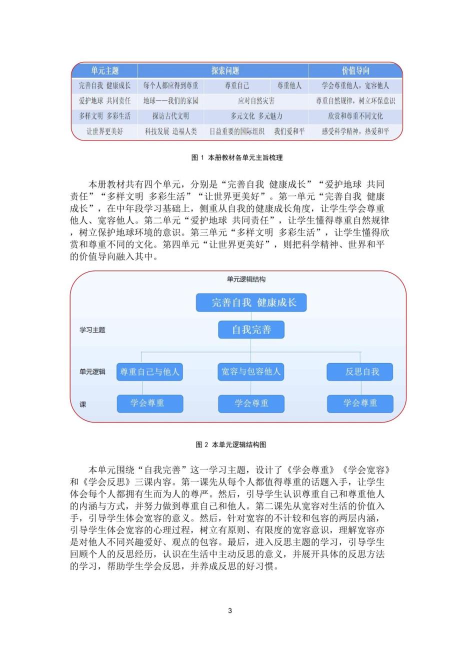 部编版道德与法治六年级下册第一单元《完善自我健康成长》作业设计_第2页