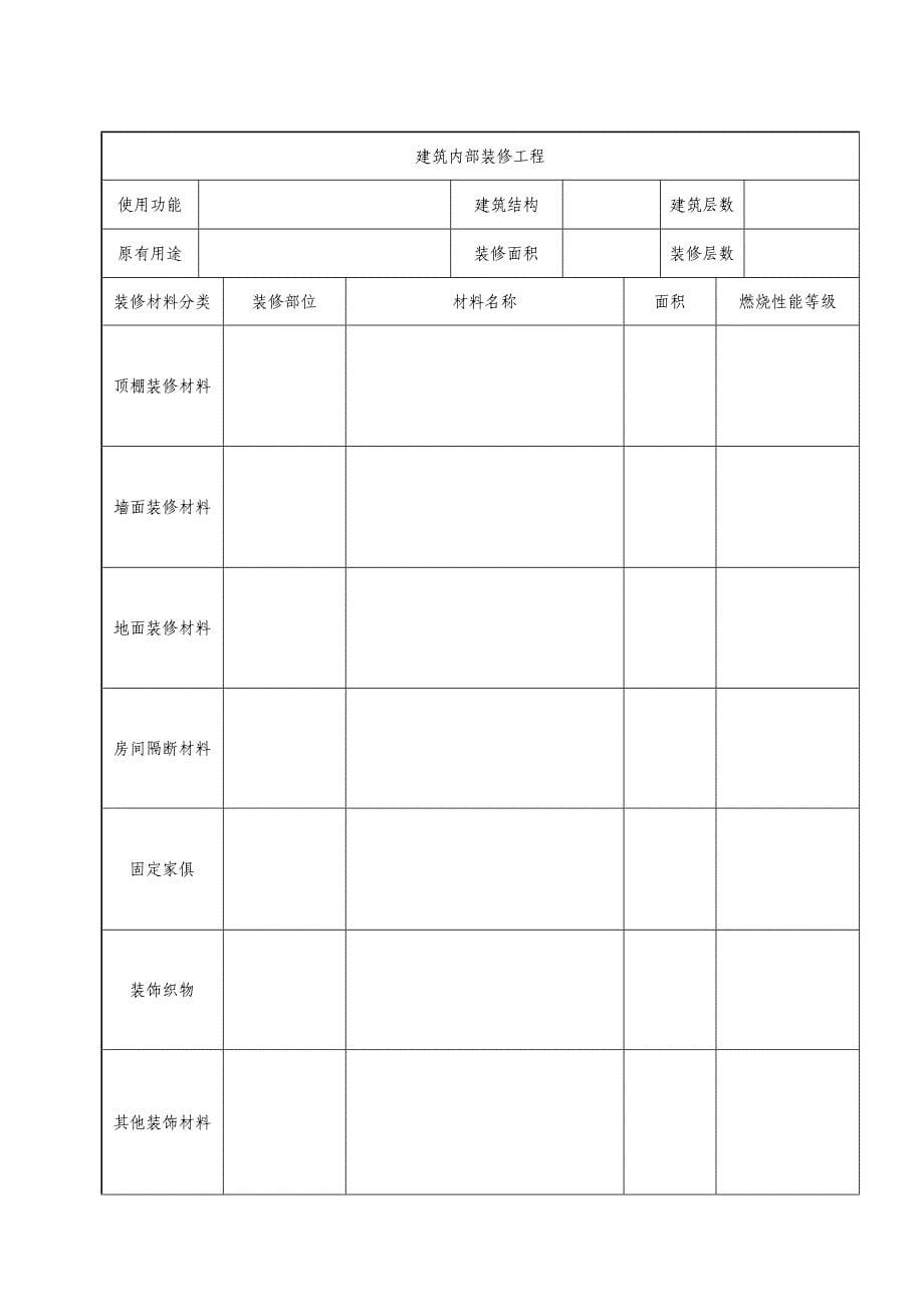 建设工程消防设计审核申报表(初中)_第5页