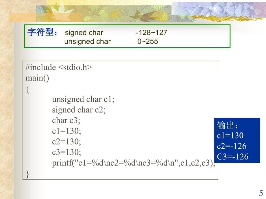 第三章数据类型、运算符与表达式_第5页