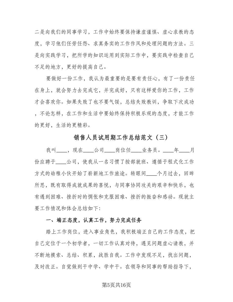 销售人员试用期工作总结范文（六篇）.doc_第5页