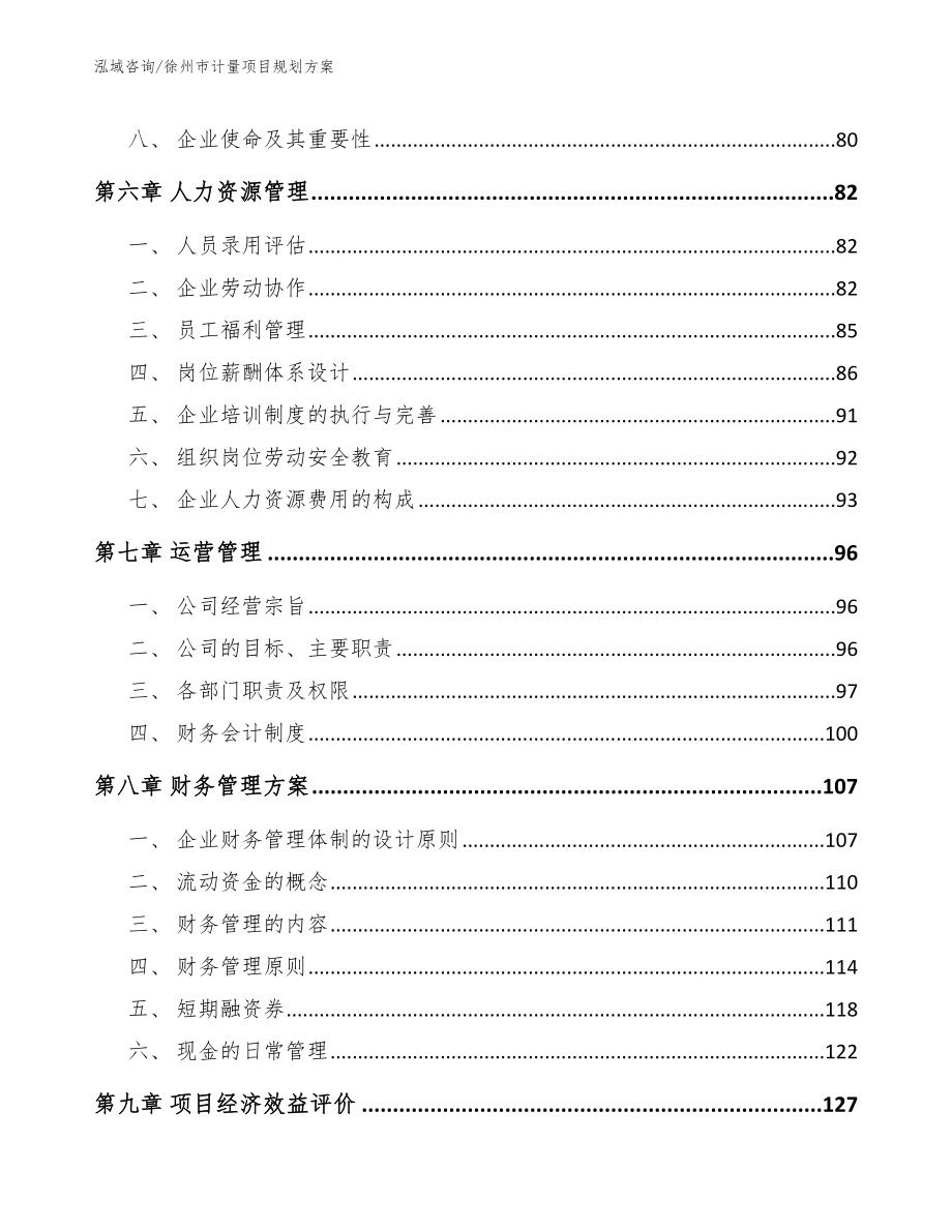 徐州市计量项目规划（模板）_第4页