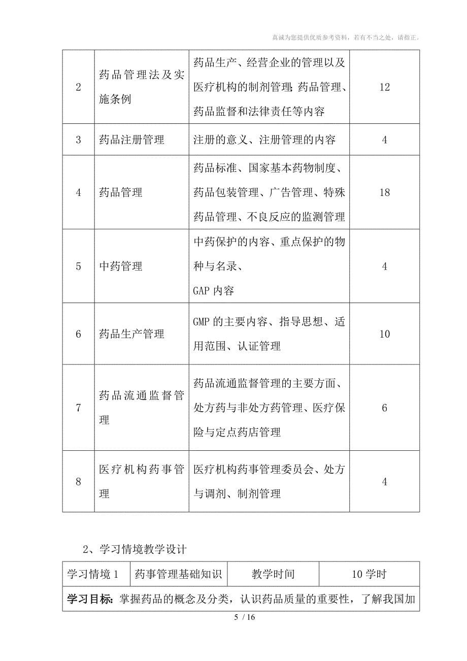 潘江药事管理学课程标准分享_第5页