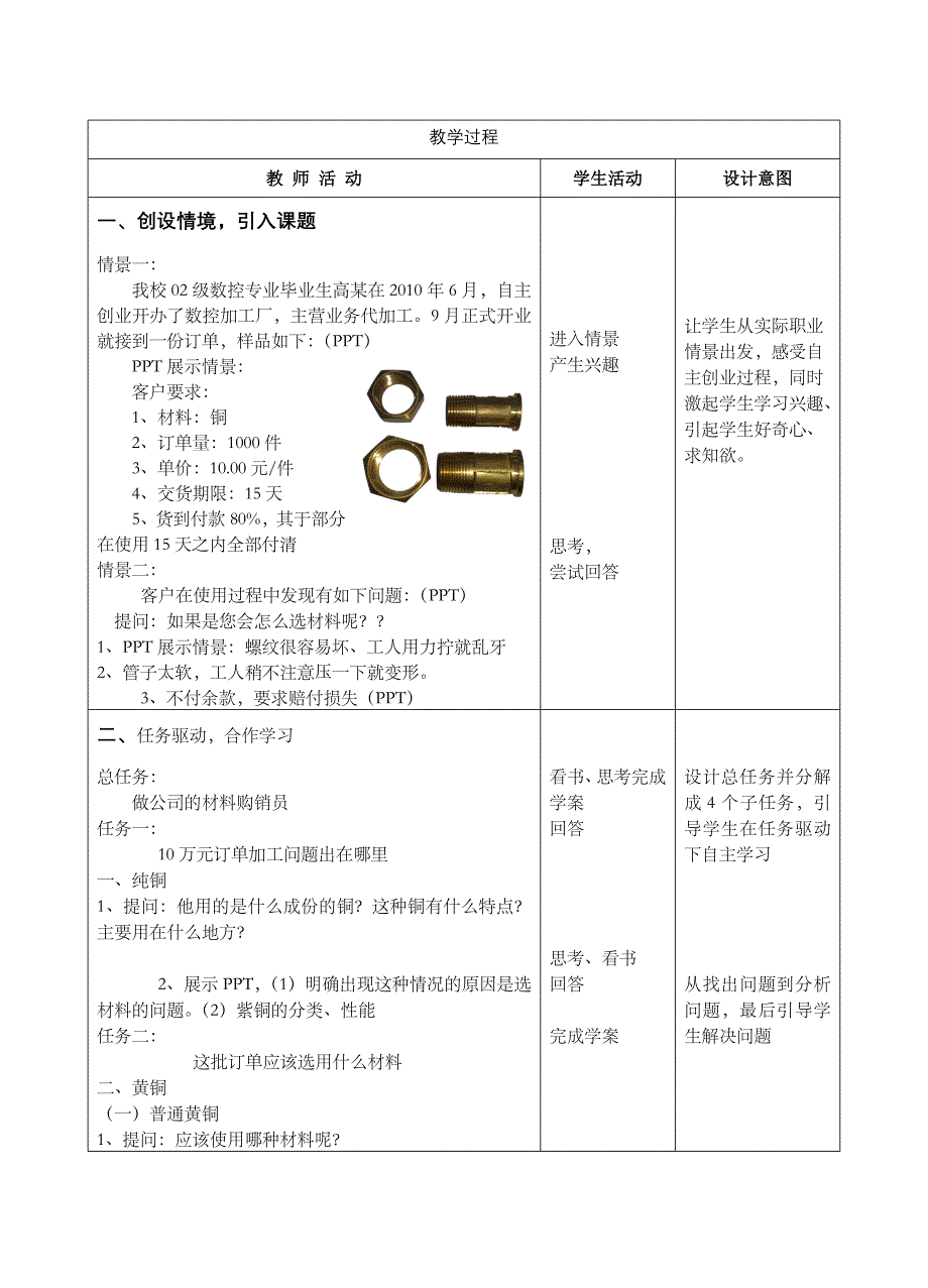 铜及铜合金教学设计_第2页