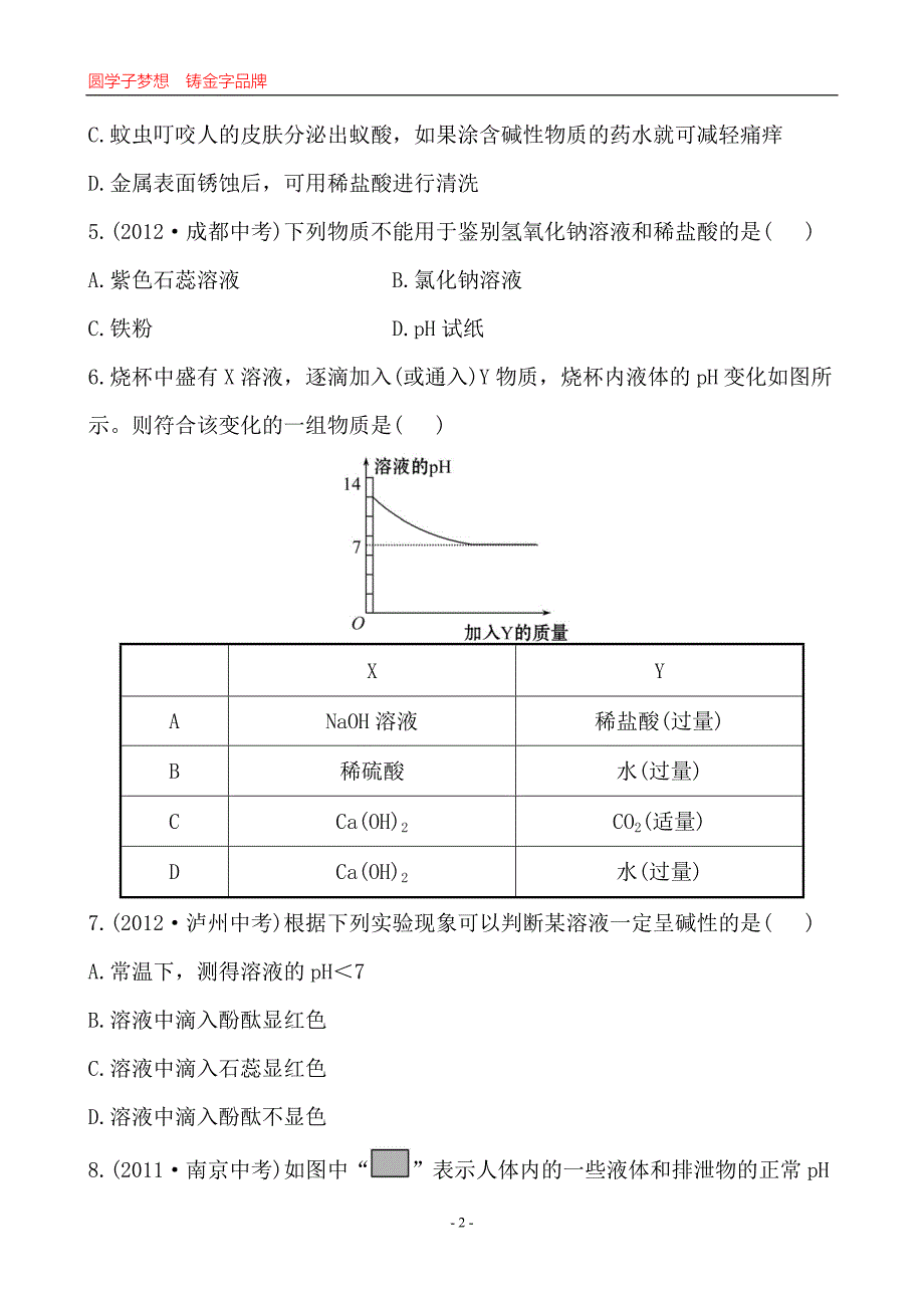 单元评价检测(三)_第2页