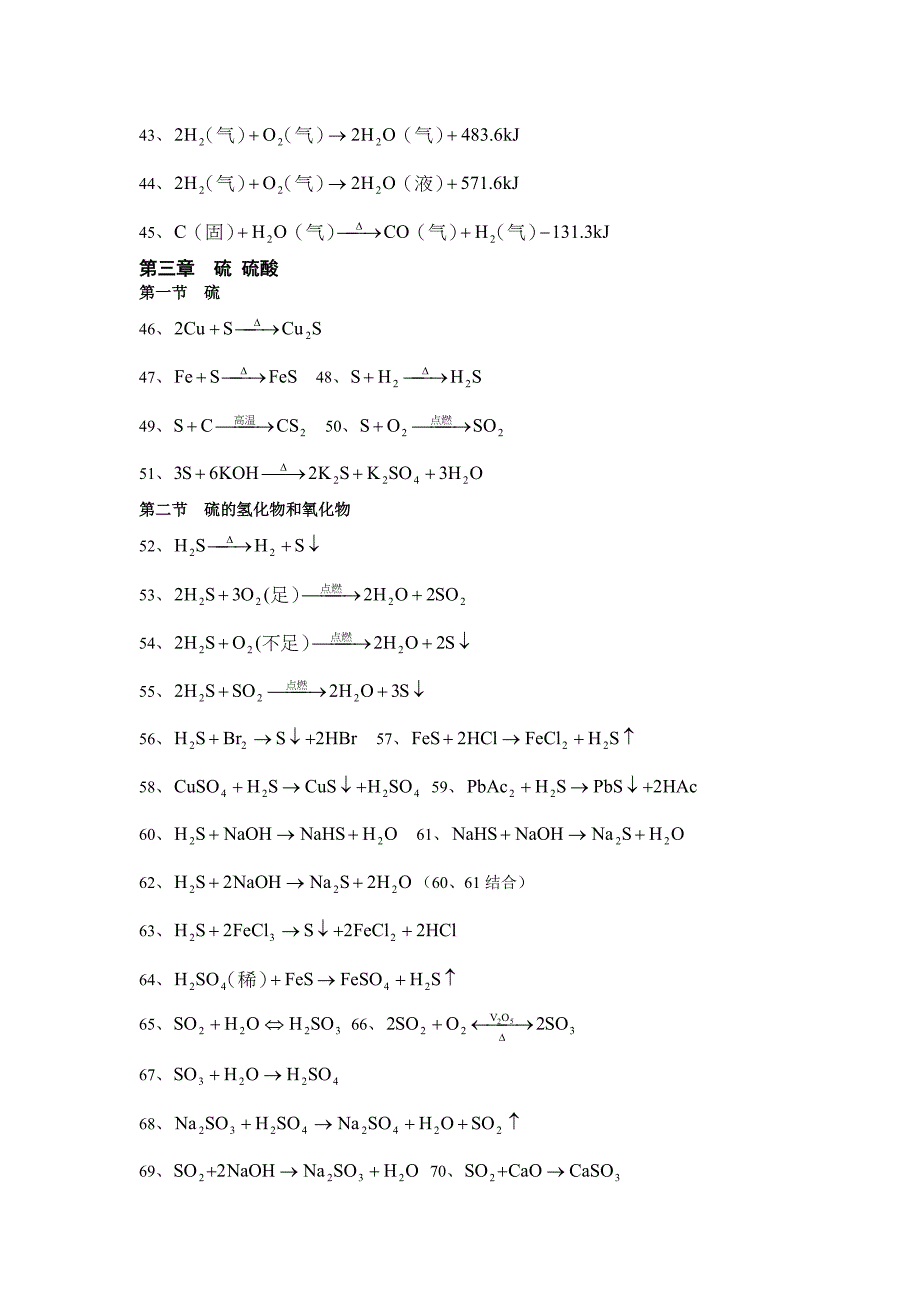 最新西点课业高中化学方程式大全优秀名师资料_第3页