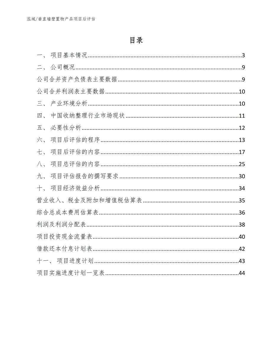 垂直墙壁置物产品项目后评估_参考_第2页