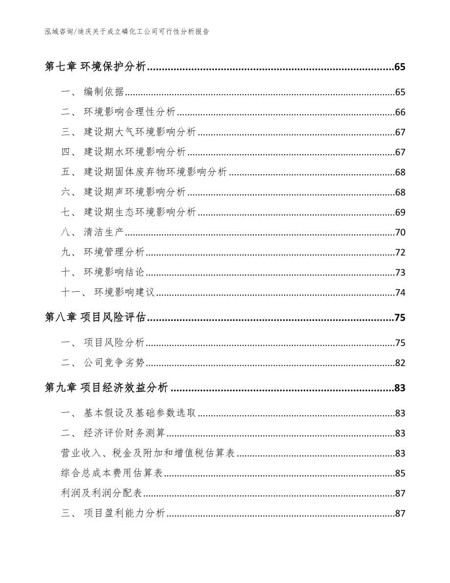 迪庆关于成立磷化工公司可行性分析报告_范文参考_第5页