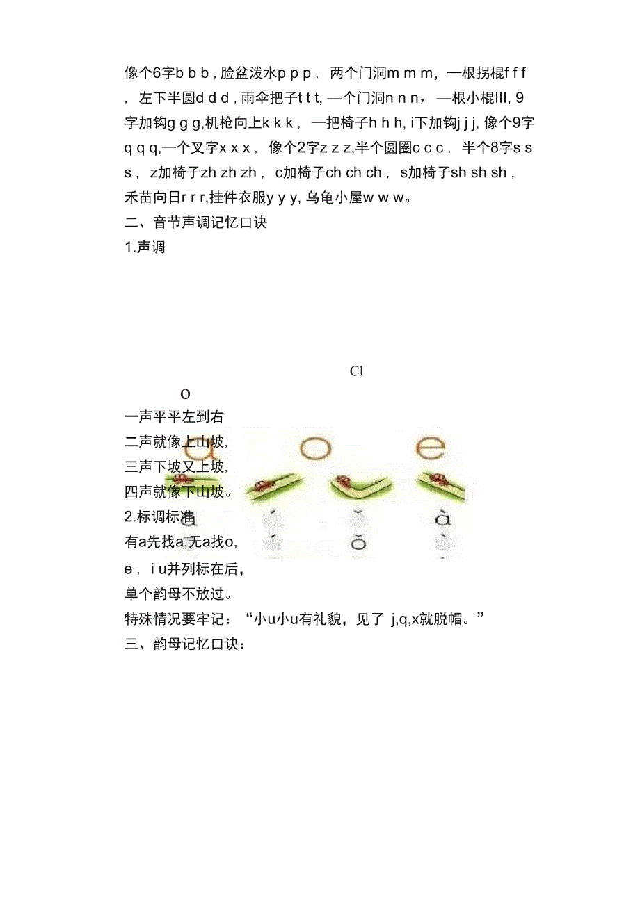 记住这8个拼音口诀儿歌宝宝学拼音不发愁事半功倍！_第2页