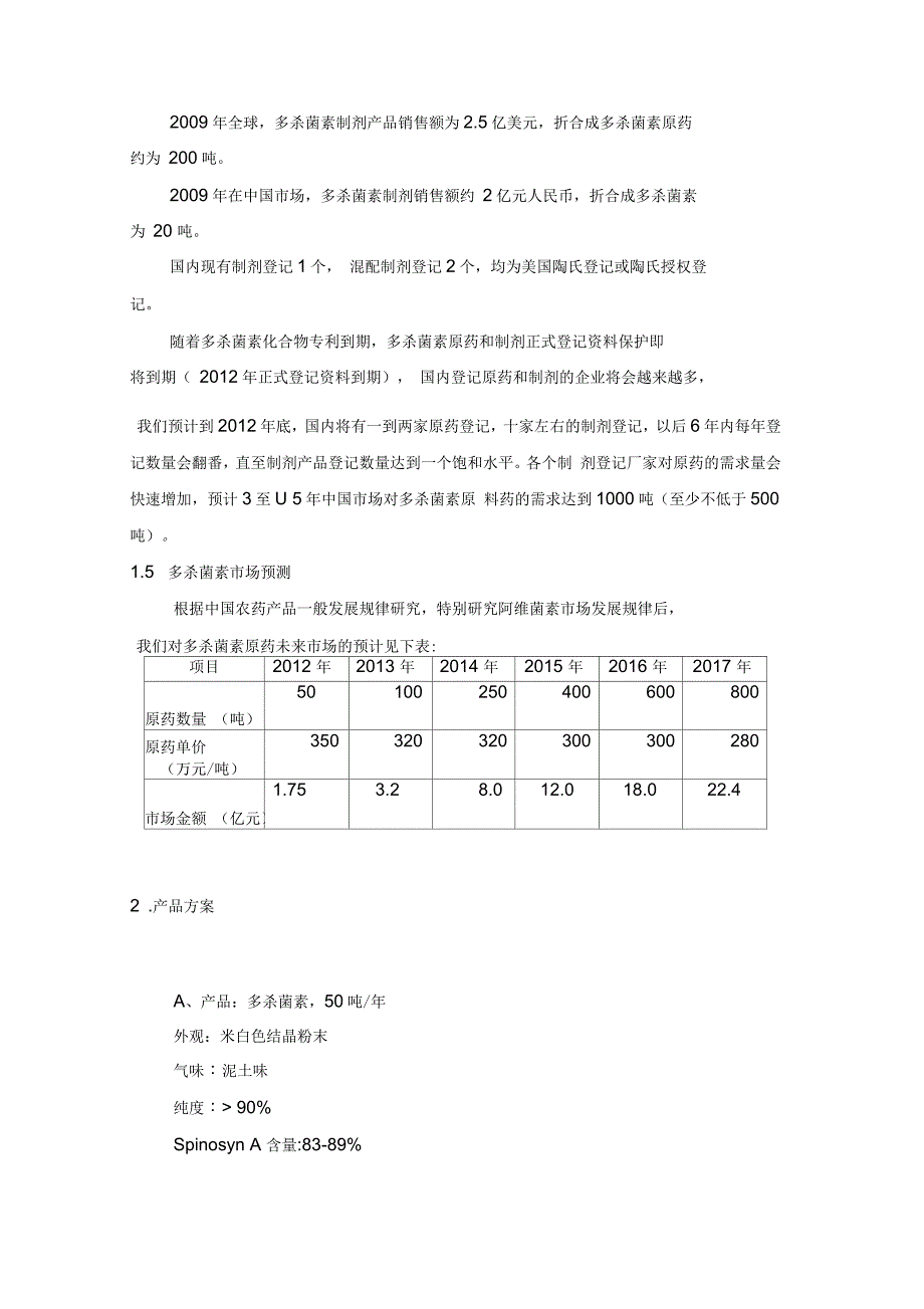 多杀菌素--项目建议书_第4页