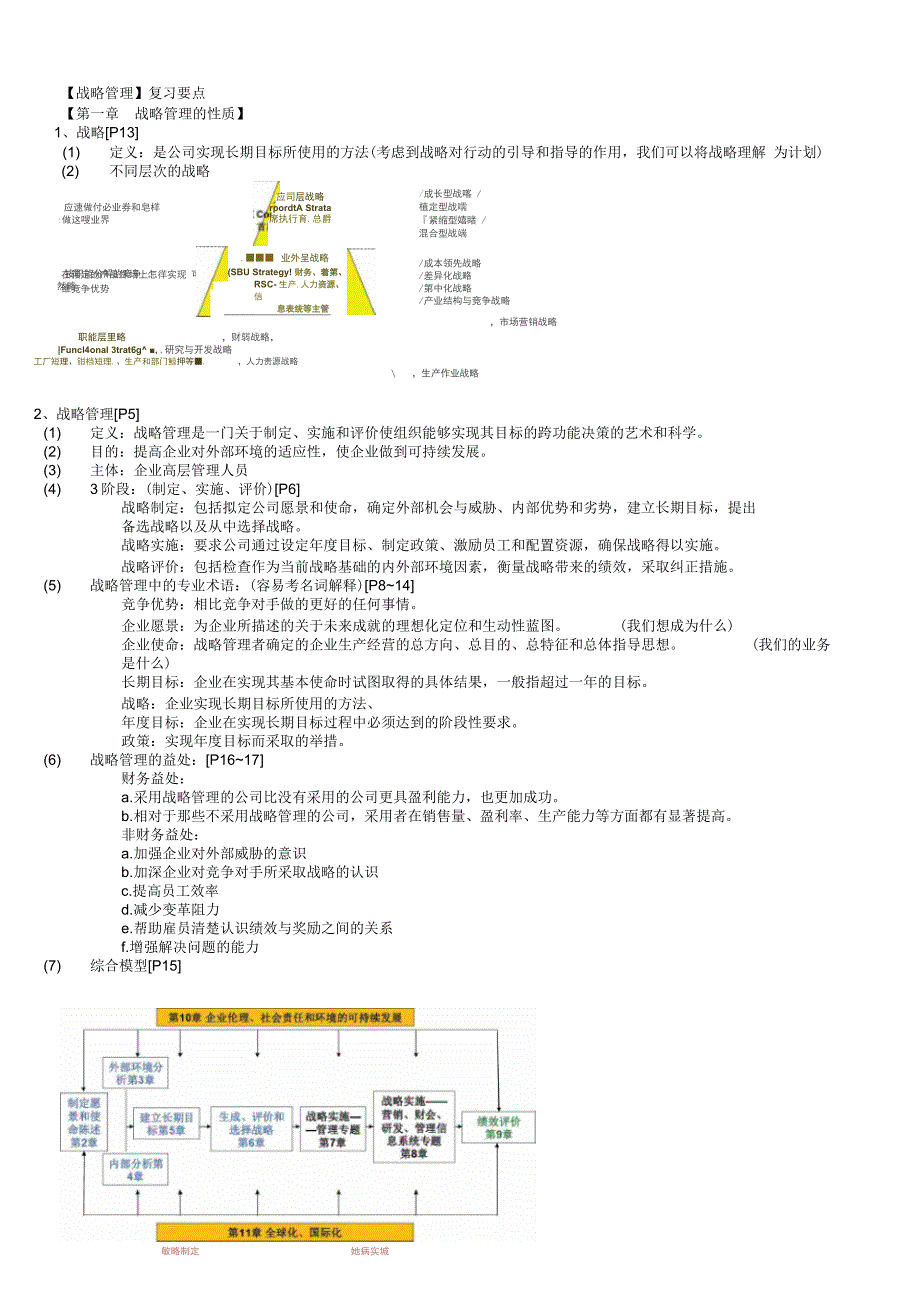战略管理复习提纲_第1页