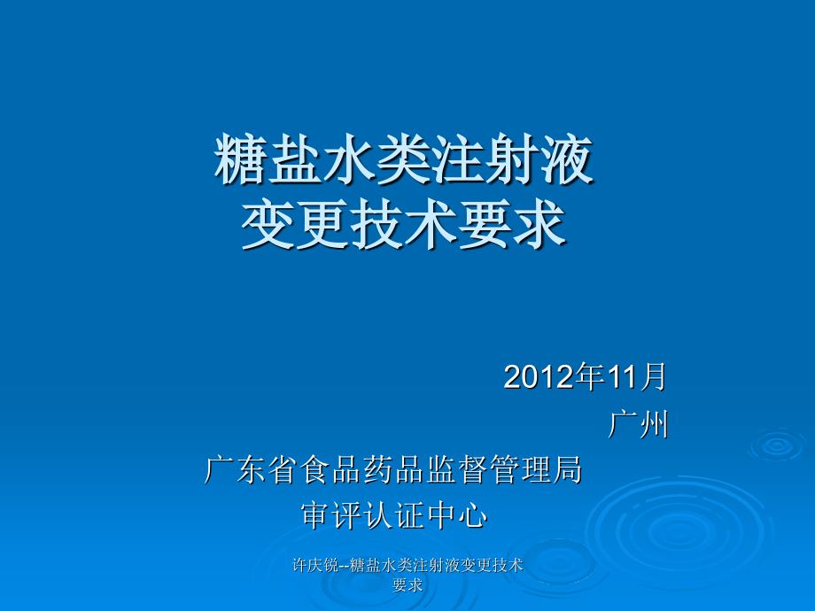 许庆锐糖盐水类注射液变更技术要求课件_第1页