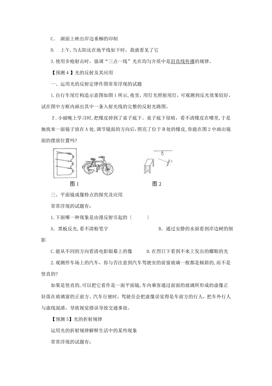 中考物理声和光_第4页