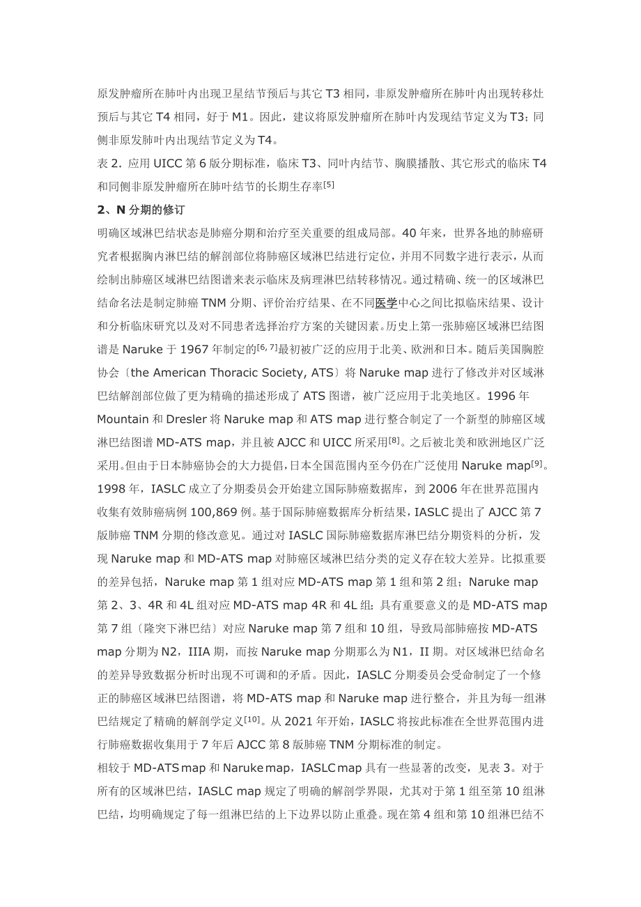 非小细胞肺癌临床分期现状及进展_第2页